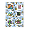 A Minecraft Movie Badges Sticker Sheet